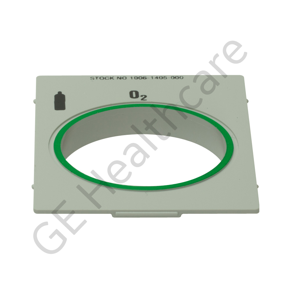CUBIERTA IDENTIFICADOR DE GAS O2 PAD PTD GREEN CYL, Ensamblaje de fabricación CUBIERTA IDENTIFICADOR DE GAS O2 PAD PTD GREEN CYL, Ensamblaje de fabricación